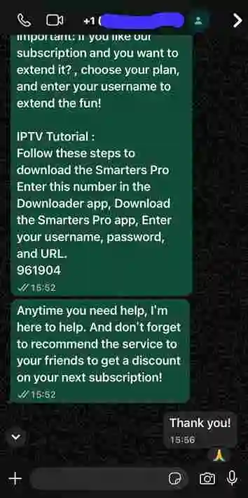Satisfied customer using Lux IPTV service